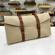 Чехол для шахмат из фетра кожи и дерева 55 см — hichess.ru - шахматы, нарды, настольные игры