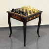 Шахматный стол эксклюзивный Венге с фигурами из самшита Стаунтон Royal фото 4 &mdash; hichess.ru - шахматы, нарды, настольные игры