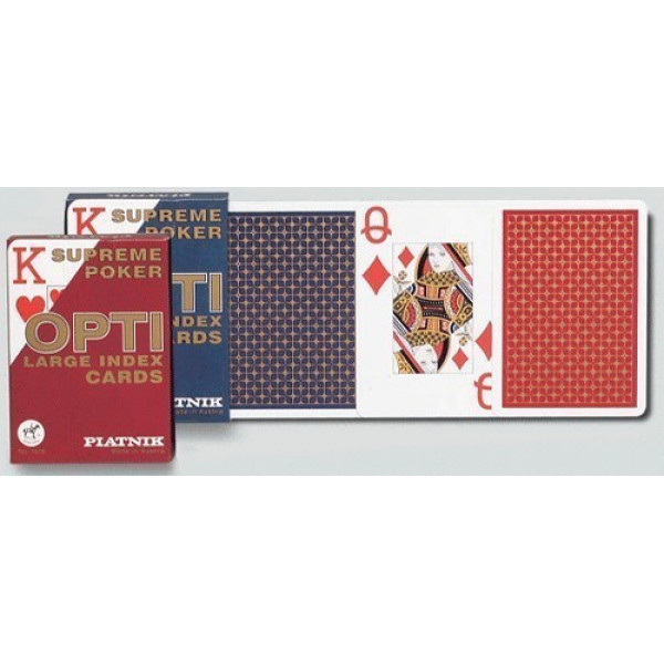 Игральные карты Опти Покер 55 листов фото 1 — hichess.ru - шахматы, нарды, настольные игры