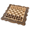 Шахматы + нарды резные 50, am452 фото 1 — hichess.ru - шахматы, нарды, настольные игры
