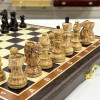 Шахматы подарочные ручной работы Венге 40 с фигурами из карельской березы фото 4 — hichess.ru - шахматы, нарды, настольные игры