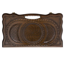 Нарды резные Бесконечность с ручкой 50, Haleyan — hichess.ru - шахматы, нарды, настольные игры