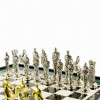 Подарочные шахматы "Великая Отечественная война" доска 50х50 см из змеевика фото 3 — hichess.ru - шахматы, нарды, настольные игры
