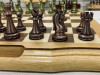 Шахматы из дерева подарочные с ручкой и ячейками Антик металл фото 6 — hichess.ru - шахматы, нарды, настольные игры