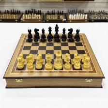 Шахматы ларец Гамбит дуб большие &mdash; hichess.ru - шахматы, нарды, настольные игры
