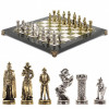 Шахматы "Рыцари" 36х36 см мрамор змеевик фото 1 — hichess.ru - шахматы, нарды, настольные игры