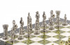 Шахматы "Рыцари" 36х36 см мрамор змеевик фото 3 — hichess.ru - шахматы, нарды, настольные игры