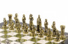 Шахматы "Рыцари" 36х36 см мрамор змеевик фото 4 — hichess.ru - шахматы, нарды, настольные игры