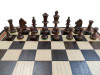 Шахматы деревянные Стаунтон черное дерево 45 на 45 см, фигуры с утяжелением фото 5 — hichess.ru - шахматы, нарды, настольные игры