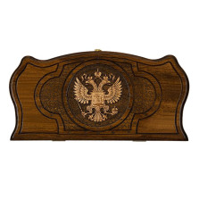 Нарды резные &quot;Герб РФ 3&quot; 40, Mirzoyan — hichess.ru - шахматы, нарды, настольные игры