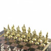 Шахматный ларец "Русь" из креноида и змеевика фото 3 — hichess.ru - шахматы, нарды, настольные игры