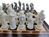 Шахматы подарочные Русские сказки в деревянном ларце из черного дерева фото 3 — hichess.ru - шахматы, нарды, настольные игры
