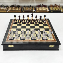 Шахматы подарочные Итальянский дизайн темные Люкс моренный дуб — hichess.ru - шахматы, нарды, настольные игры