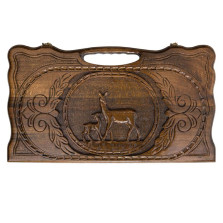 Нарды резные «Олень» с ручкой 60, Haleyan — hichess.ru - шахматы, нарды, настольные игры