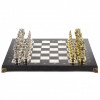 Шахматы "Рыцари" 44х44 см мрамор фото 2 — hichess.ru - шахматы, нарды, настольные игры