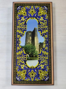 Нарды деревянные Девичья Башня 40 на 40 см — hichess.ru - шахматы, нарды, настольные игры