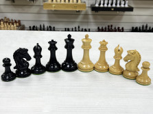 Шахматные фигуры Стаунтон Royal 31 эбонизированные — hichess.ru - шахматы, нарды, настольные игры