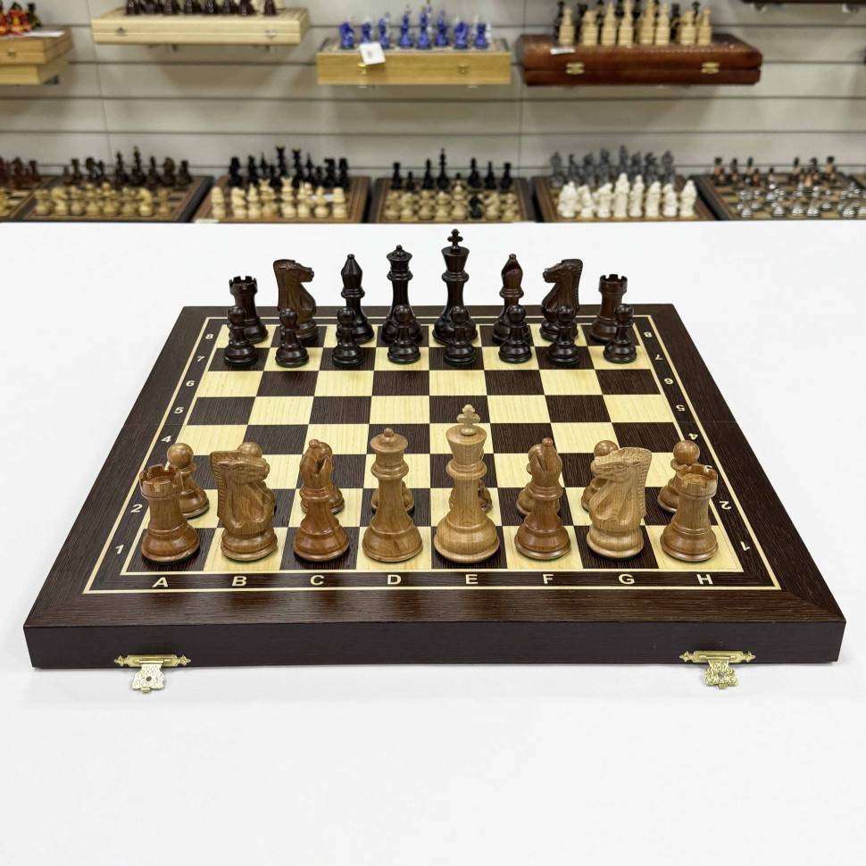 Шахматы деревянные подарочные венге с фигурами из бука Суприм фото 1 &mdash; hichess.ru - шахматы, нарды, настольные игры