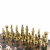 Подарочные шахматы "Рыцари" доска 44х44 см из мрамора и змеевика фото 3 — hichess.ru - шахматы, нарды, настольные игры
