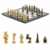 Шахматы "Северные народы" бронза мрамор 40х40 см фото 1 — hichess.ru - шахматы, нарды, настольные игры