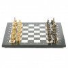 Шахматы "Северные народы" бронза мрамор 40х40 см фото 2 — hichess.ru - шахматы, нарды, настольные игры
