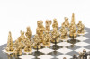 Шахматы "Северные народы" бронза мрамор 40х40 см фото 3 — hichess.ru - шахматы, нарды, настольные игры