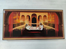 Нарды деревянные Арабские малые 40 на 40 см — hichess.ru - шахматы, нарды, настольные игры