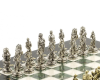 Шахматы Рыцари 28х28 см из офиокальцита и мрамора фото 3 — hichess.ru - шахматы, нарды, настольные игры