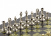 Подарочные шахматы "Стаунтон" 28х28 см из змеевика фото 3 — hichess.ru - шахматы, нарды, настольные игры