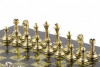 Подарочные шахматы "Стаунтон" 28х28 см из змеевика фото 4 — hichess.ru - шахматы, нарды, настольные игры