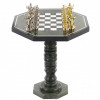 Шахматный стол "Греческая мифология" мрамор змеевик фото 2 — hichess.ru - шахматы, нарды, настольные игры