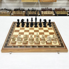 Шахматы Классические из красного дерева и бука, 50 на 50 см — hichess.ru - шахматы, нарды, настольные игры