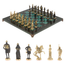 Шахматы подарочные &quot;Русь&quot; доска 40х40 см шабровский змеевик — hichess.ru - шахматы, нарды, настольные игры