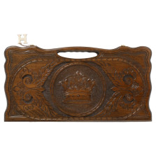 Нарды резные Корона с ручкой, Haleyan — hichess.ru - шахматы, нарды, настольные игры