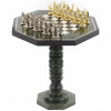 Шахматный стол "Метатели дисков" мрамор змеевик фото 1 — hichess.ru - шахматы, нарды, настольные игры