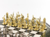 Шахматный стол "Метатели дисков" мрамор змеевик фото 3 — hichess.ru - шахматы, нарды, настольные игры
