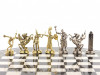 Шахматный стол "Метатели дисков" мрамор змеевик фото 5 — hichess.ru - шахматы, нарды, настольные игры