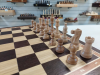Шахматы из дерева Стаунтон венге 50 см с утяжелением фото 3 — hichess.ru - шахматы, нарды, настольные игры