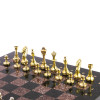 Шахматы подарочные каменные с металлическими фигурами Стаунтон 36 см лемезит фото 5 — hichess.ru - шахматы, нарды, настольные игры