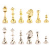 Шахматы подарочные каменные с металлическими фигурами Стаунтон 36 см лемезит фото 6 — hichess.ru - шахматы, нарды, настольные игры