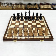 Шахматы деревянные с выжегом буковые Стаунтон 40 см — hichess.ru - шахматы, нарды, настольные игры