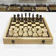 Шахматы в ларце эксклюзивные из граба Бастион матовые — hichess.ru - шахматы, нарды, настольные игры