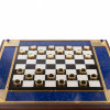 Подарочный набор шахматы и шашки "Царские" из лазурита фото 2 — hichess.ru - шахматы, нарды, настольные игры
