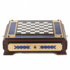 Подарочный набор шахматы и шашки "Царские" из лазурита фото 3 — hichess.ru - шахматы, нарды, настольные игры