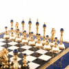 Подарочный набор шахматы и шашки "Царские" из лазурита фото 5 — hichess.ru - шахматы, нарды, настольные игры