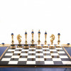 Подарочный набор шахматы и шашки "Царские" из лазурита фото 6 — hichess.ru - шахматы, нарды, настольные игры