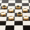 Подарочный набор шахматы и шашки "Царские" из лазурита фото 7 — hichess.ru - шахматы, нарды, настольные игры