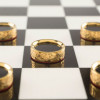 Подарочный набор шахматы и шашки "Царские" из лазурита фото 8 — hichess.ru - шахматы, нарды, настольные игры