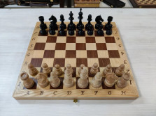 Шахматы деревянные интарсия с фигурами из бука с утяжелением — hichess.ru - шахматы, нарды, настольные игры