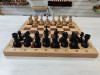Шахматы деревянные интарсия с фигурами из бука с утяжелением фото 4 — hichess.ru - шахматы, нарды, настольные игры